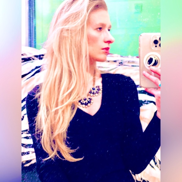 J.CREW NECKLACE 💙💎 Deep Royal Blue Stones + Clear Diamonds  **LIKE NEW!!🎁💝** - Picture 7 of 9